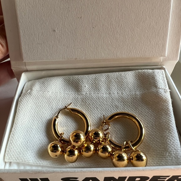 Jil sander sphere earrings new with tags